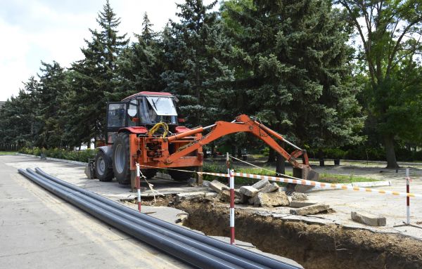 Sewer Line Excavation in New Albany