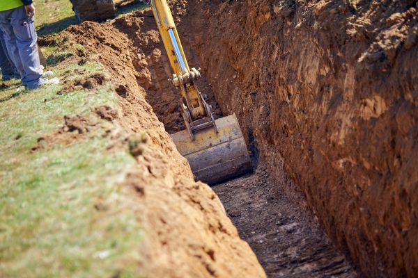 Ditch Filling in New Albany