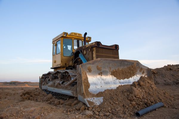 Bulldozer Land Grading in New Albany