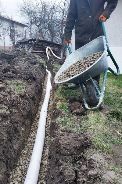 Drain Trenching in New Albany